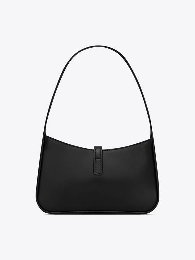 SAINT LAURENT Le 5 A 7 Mini Hobo Shoulder Bag in Smooth Leather Black 710318 2R20W 1000 - SAINT LAURENT - BALAAN