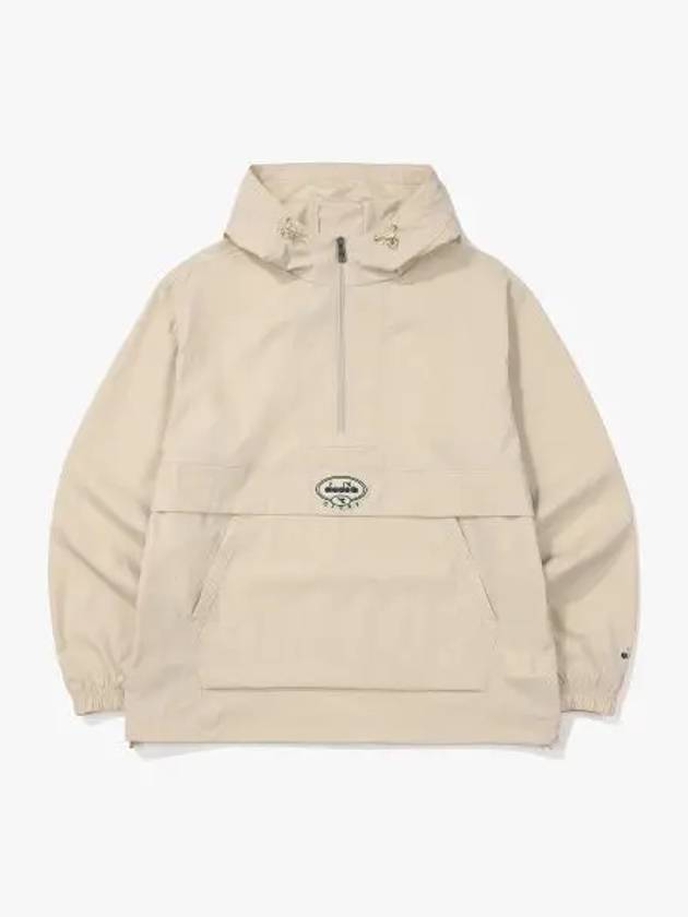 Diadora Comfy Woven Hoodie Anorak BEIGE - DIADORA - BALAAN 1