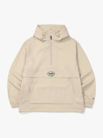 Diadora Comfy Woven Hoodie Anorak BEIGE - DIADORA - BALAAN 1