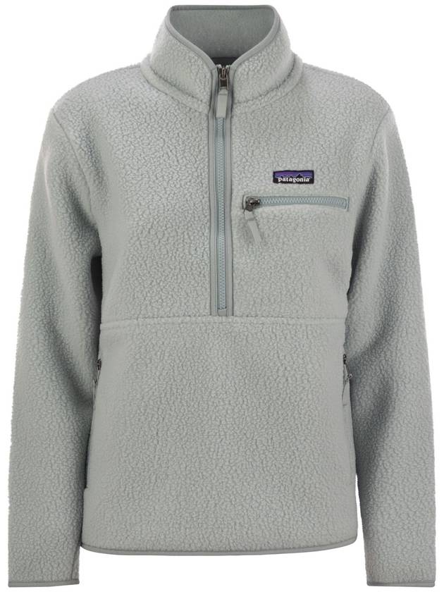 Retro Pile Fleece Marsupial Sweatshirt Thermal Blue - PATAGONIA - BALAAN 1