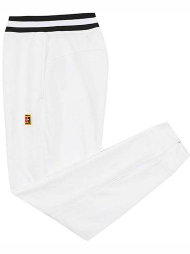 Court Dri Fit Heritage Tennis Track Pants White - NIKE - BALAAN 1