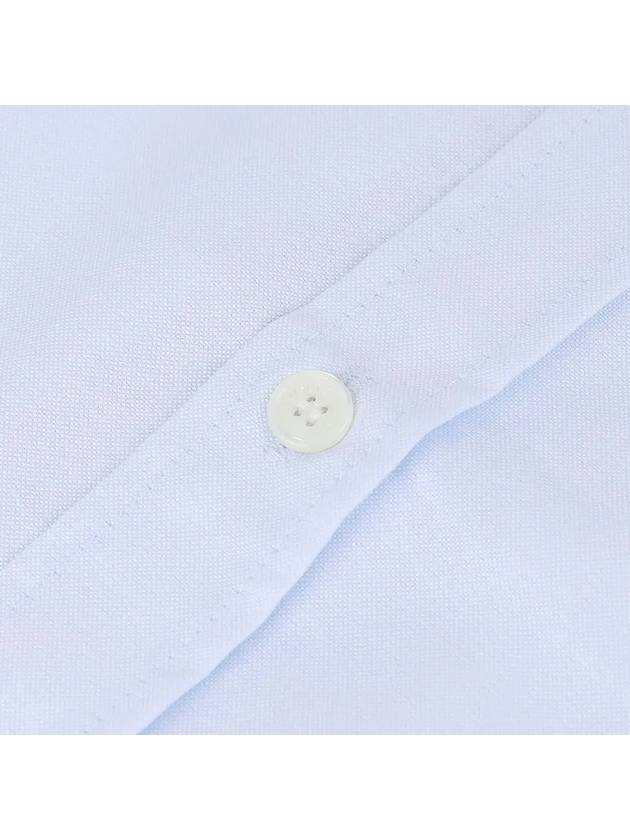 Fox Head Embroidery Long Sleeve Shirt Blue - MAISON KITSUNE - BALAAN 6