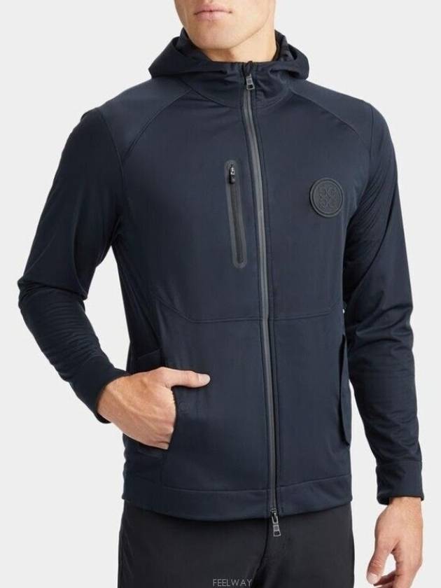 Men's Repeller Soft Shell Hooded Jacket Black - G/FORE - BALAAN 2