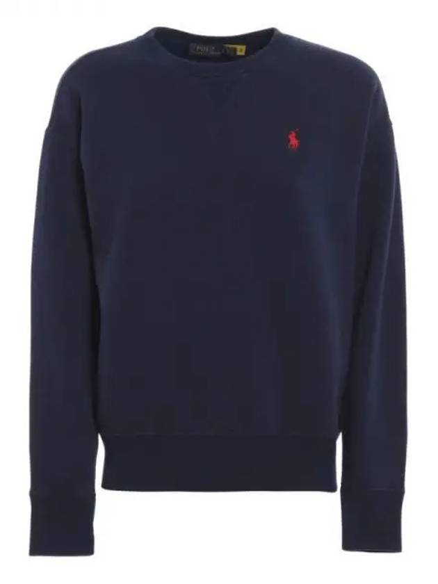 Embroidered Logo Pony Sweatshirt Navy - POLO RALPH LAUREN - BALAAN 2