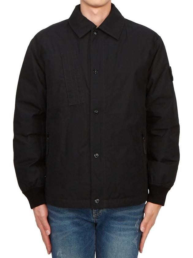 Ghost Piece O-Ventile Down Jacket Black - STONE ISLAND - BALAAN 2