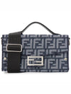 Soft Trunk Baguette Leather Cross Bag Dark Blue - FENDI - BALAAN 2