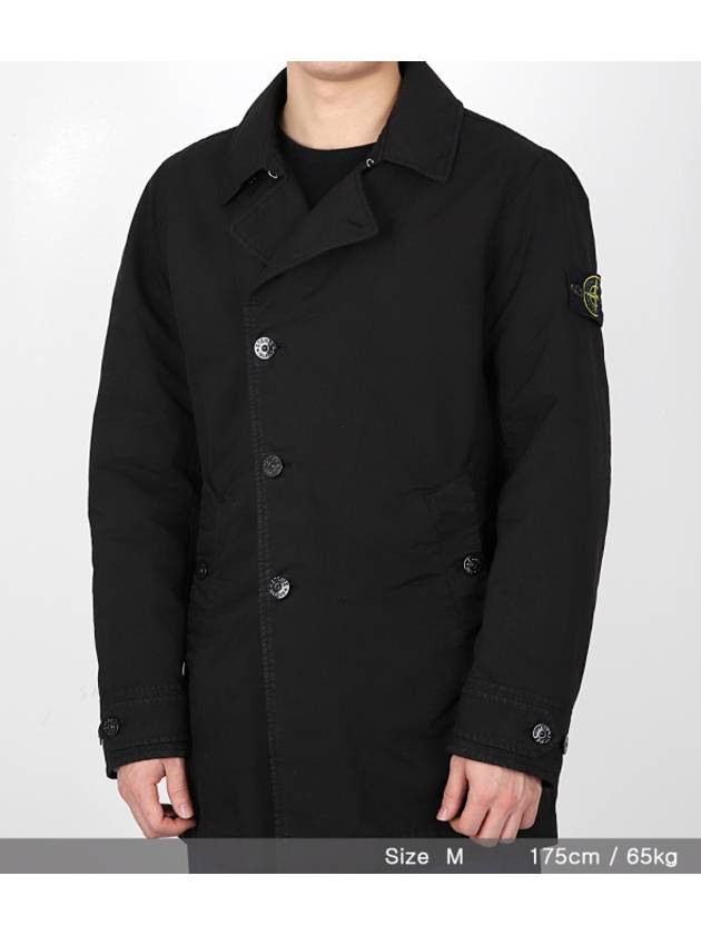 Wappen Patch Single Breasted Jacket Black - STONE ISLAND - BALAAN 14