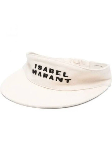 Tyry Logo Visor Cap Ivory - ISABEL MARANT - BALAAN 1