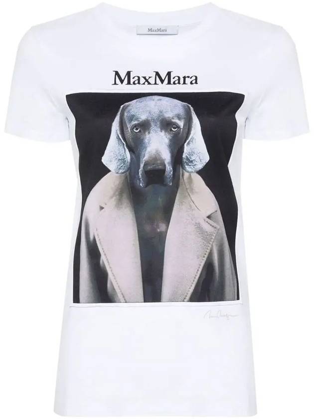 WOMEN S PRINTED COTTON T SHIRT 21946071600015 - MAX MARA - BALAAN 2