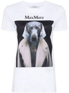 Cypria Print Cotton Short Sleeve T-Shirt White - MAX MARA - BALAAN 2