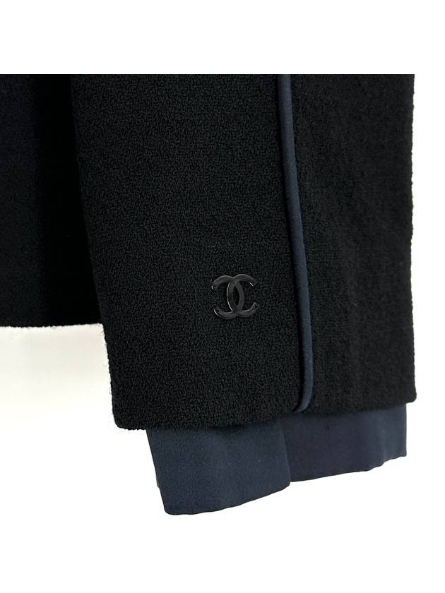 LOGO WOOL SILK JACKET - CHANEL - BALAAN 6