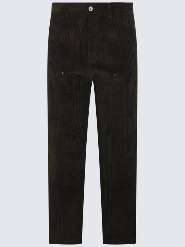 Drôle De Monsieur Olive Cotton Pants - DROLE DE MONSIEUR - BALAAN 1