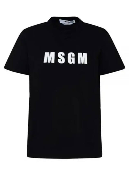 Logo printed short sleeve t-shirt 3241MDM185 227298 99 - MSGM - BALAAN 1