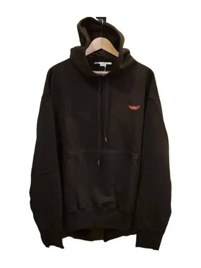 No Smile Cotton Hoodie Black - STELLA MCCARTNEY - BALAAN 2