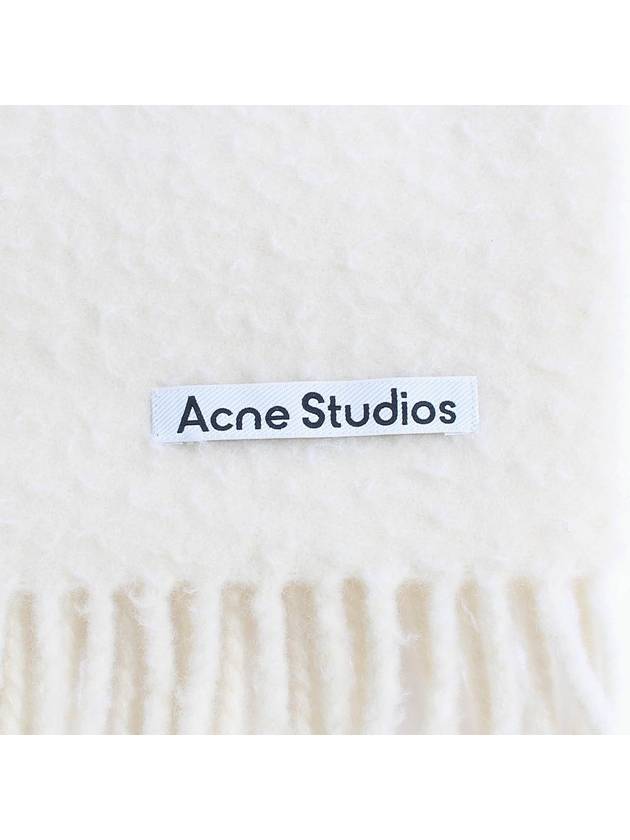 Wool Fringe Scarf  White - ACNE STUDIOS - BALAAN 3