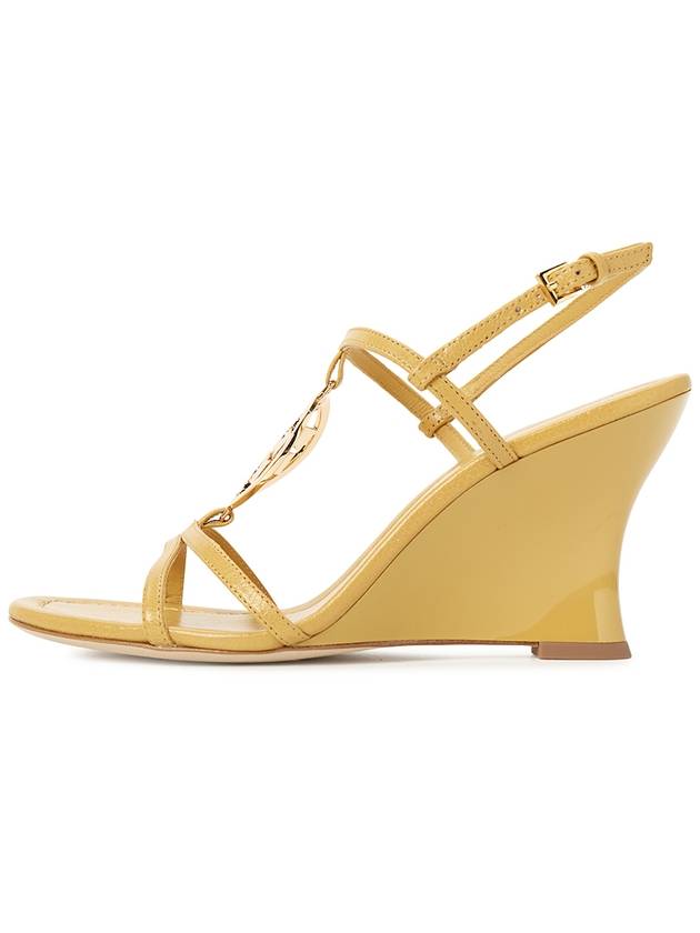 85MM Capri Miller Wedge Sandal Heels Yellow - TORY BURCH - BALAAN 5