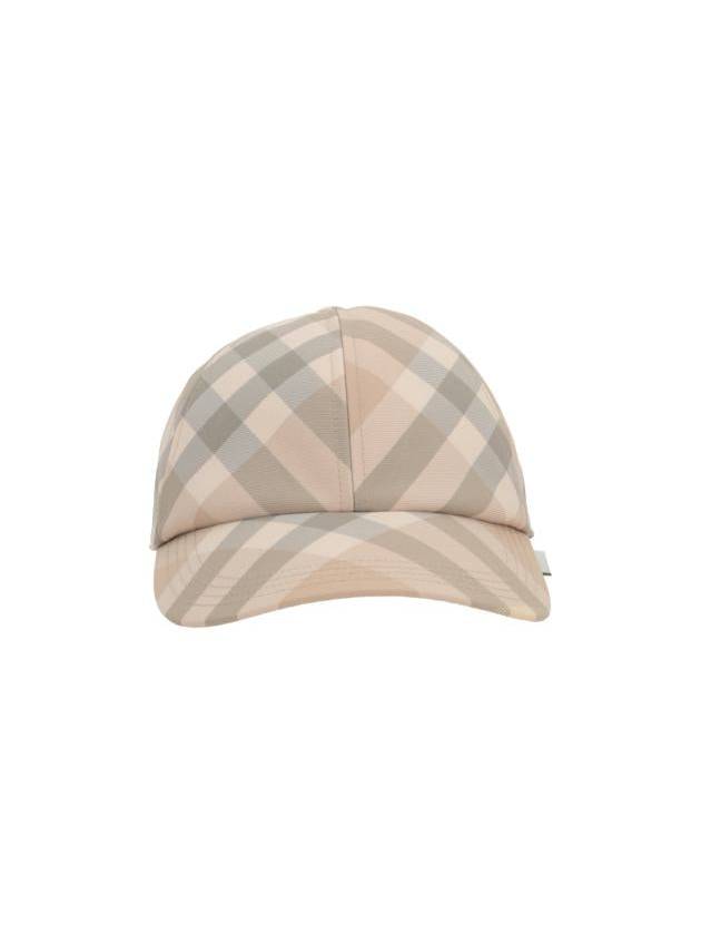 Check Ball Cap Beige - BURBERRY - BALAAN 3