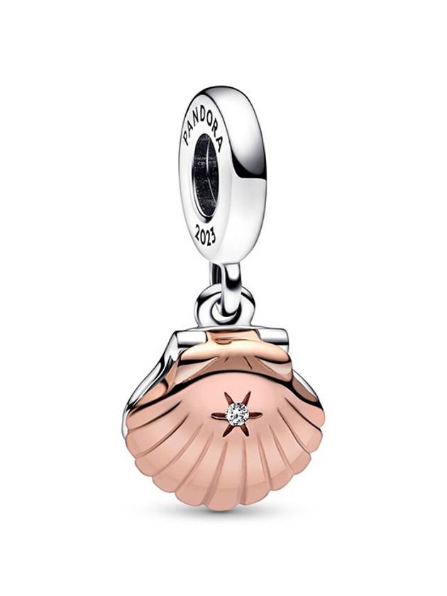 Club 2023 Seashell Treated Freshwater Cultured Pearl Dangle Bracelet Charm Rose Gold - PANDORA - BALAAN 1