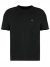 30/1 Sponge Fleece Short Sleeve Sweatshirt Black - CP COMPANY - BALAAN 2