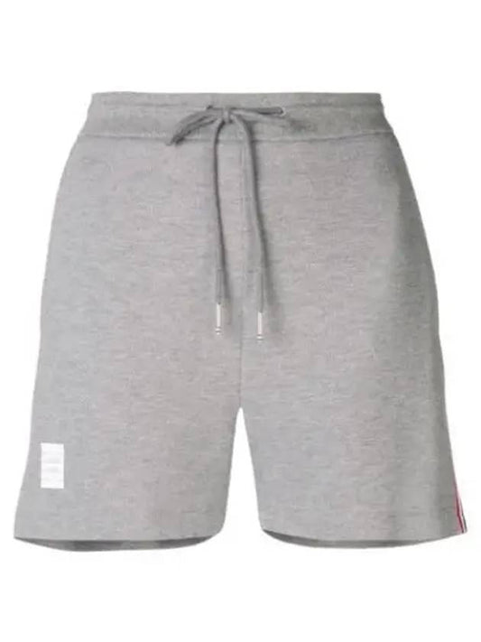 Logo Patch Shorts Light Grey - THOM BROWNE - BALAAN 2