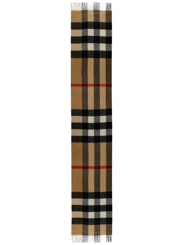 Classic Check Cashmere Muffler Beige - BURBERRY - BALAAN 3