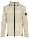 Garment Dyed Crinkle Reps R-Nylon Windbreaker Sand - STONE ISLAND - BALAAN 3