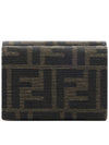 Baguette Micro Tri-fold Half Wallet Brown - FENDI - BALAAN 5