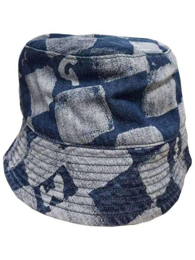 Kids Crochet Denim Bucket Hat Blue S4MSJUCT047 126 - MSGM - BALAAN 3