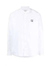 Contour Fox Head Casual Long Sleeve Shirt White - MAISON KITSUNE - BALAAN 2