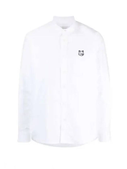 Contour Fox Head Casual Long Sleeve Shirt White - MAISON KITSUNE - BALAAN 2