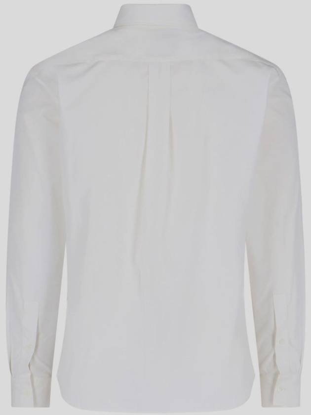 EKD Embroidered Cotton Long Sleeve Shirt White - BURBERRY - BALAAN 3