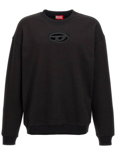 S Boxt OD Cut Out Oval D Logo Sweatshirt Black - DIESEL - BALAAN 2