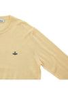 Men's ORB Embroidered Logo Wool Knit Top Yellow - VIVIENNE WESTWOOD - BALAAN 5