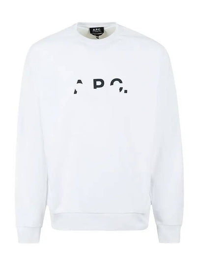 Logo Paint Sweatshirt White - A.P.C. - BALAAN 2