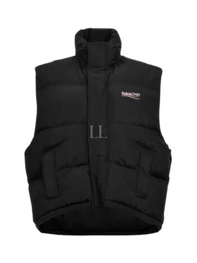 Cocoon Logo Print Padded Vest Black - BALENCIAGA - BALAAN 2