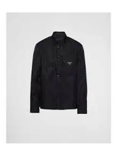 Triangle Logo Re-Nylon Long Sleeve Shirt Black - PRADA - BALAAN 2