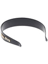 Plexiglas Headband Black - MIU MIU - BALAAN 6