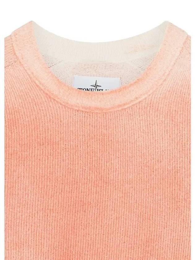 Wappen Patch Handspray Cotton Knit Top Orange - STONE ISLAND - BALAAN 6