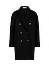 Women's Pedone Double Coat Black - MAX MARA - BALAAN 2