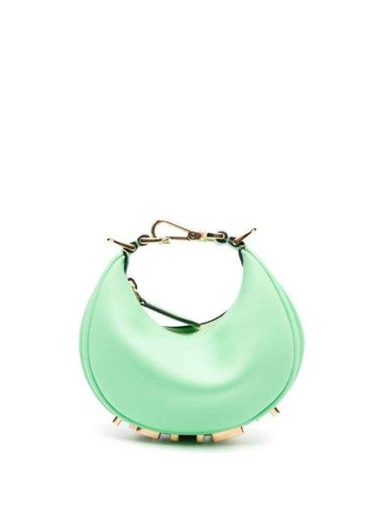 Nano Fendigraphy Hobo Tote Bag Neon Green - FENDI - BALAAN 1