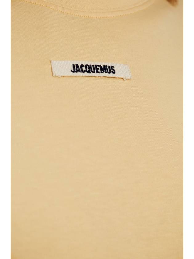 Jacquemus T-shirt With Logo, Women's, Yellow - JACQUEMUS - BALAAN 4