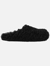 Shearling Mule Black - MARNI - BALAAN 4