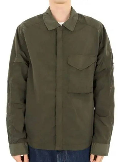 Chrome-R Zip-Up Over Long Sleeve Shirt Green - CP COMPANY - BALAAN 2