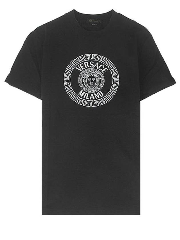 Medusa Logo Crew Neck Short Sleeve T-Shirt Black - VERSACE - BALAAN 1