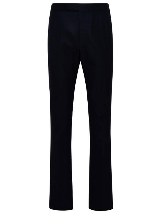 Super 120S Twill Classic Backstrap Trouser Pants Navy - THOM BROWNE - BALAAN 2