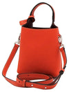 Micro Leather Mini Tote Bag Orange - TOD'S - BALAAN 4