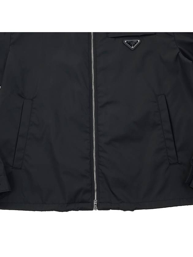 Re-Nylon Hooded Blouson Jacket Black - PRADA - BALAAN 8