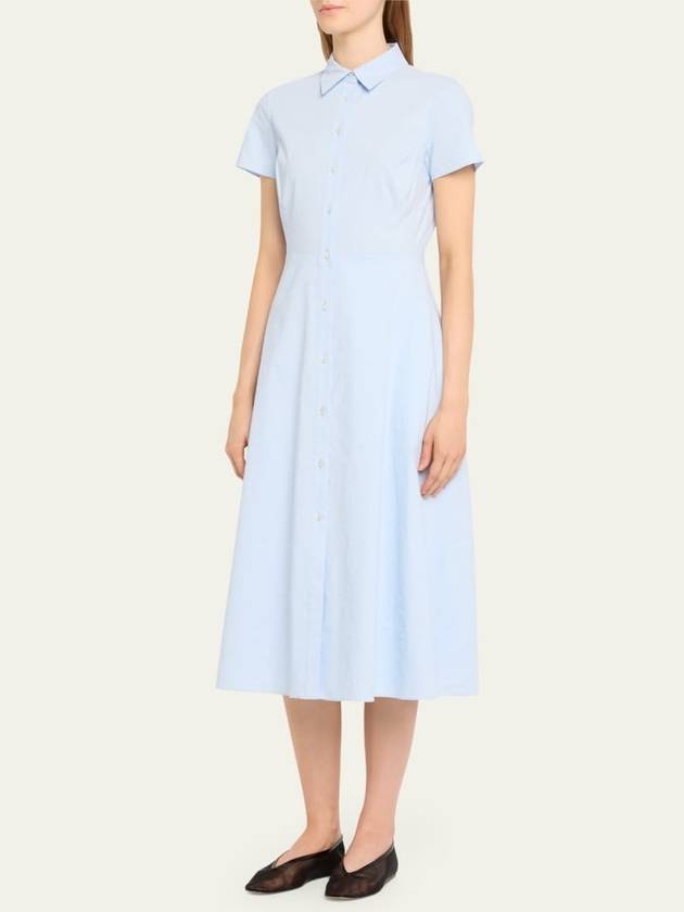 Good Linen Short Sleeve A Line Dress - THEORY - BALAAN 4