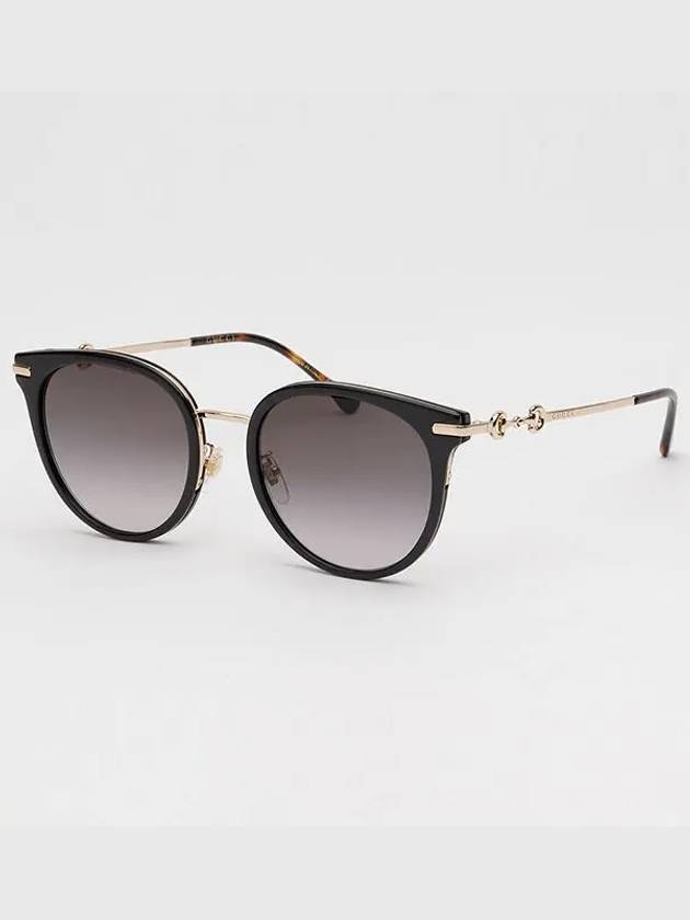 Eyewear Round Oversize Asian Fit Sunglasses Black - GUCCI - BALAAN 4