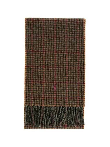 PC0945 312 Pony Reversible Check Wool Muffler Scarf - POLO RALPH LAUREN - BALAAN 1